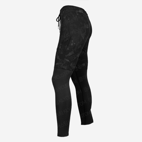 [낚시단체복/낚시팀복] 블랙카모 반바지+ 여름용 레깅스 세트상품_ 남녀공용 Black Camo Shorts + Summer Leggings Set Product_ Unisex