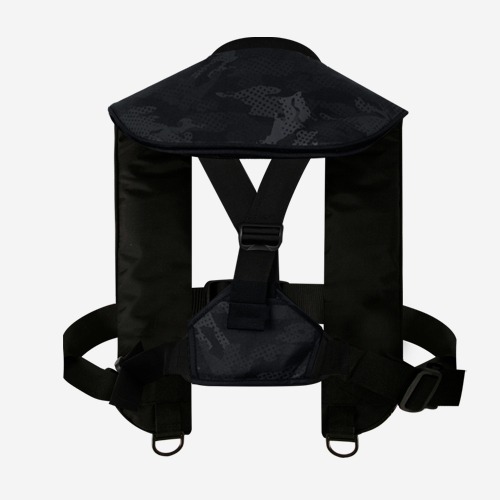 [구명조끼] 블랙카모 무늬오징어 타우 2  어선용 자동팽창식 구명조끼Custom Life Vest - Aori black camo